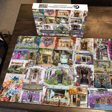 Bboldin® Street Flower Ausstellung Jigsaw Puzzle 1000 Stücke